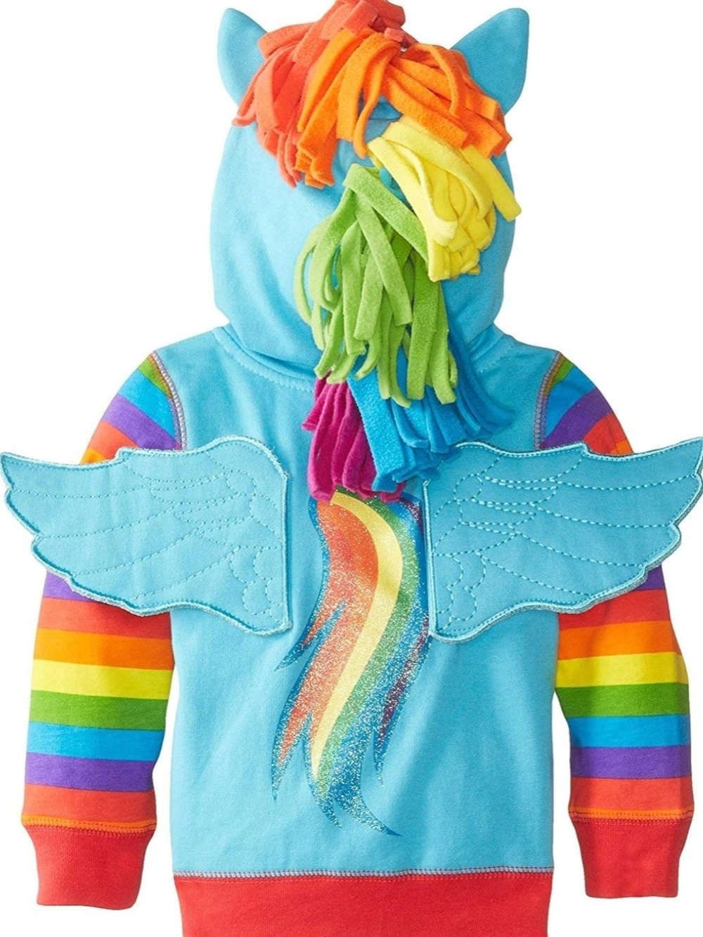 My Little Pony Rainbow Dash Zip Hoodie - Size 8-10 (girl) - Picture 5 of 16